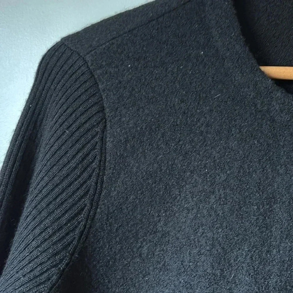 J Mclaughlin Boiled Merino Wool Sweater Coat size M - Picture 2 of 8